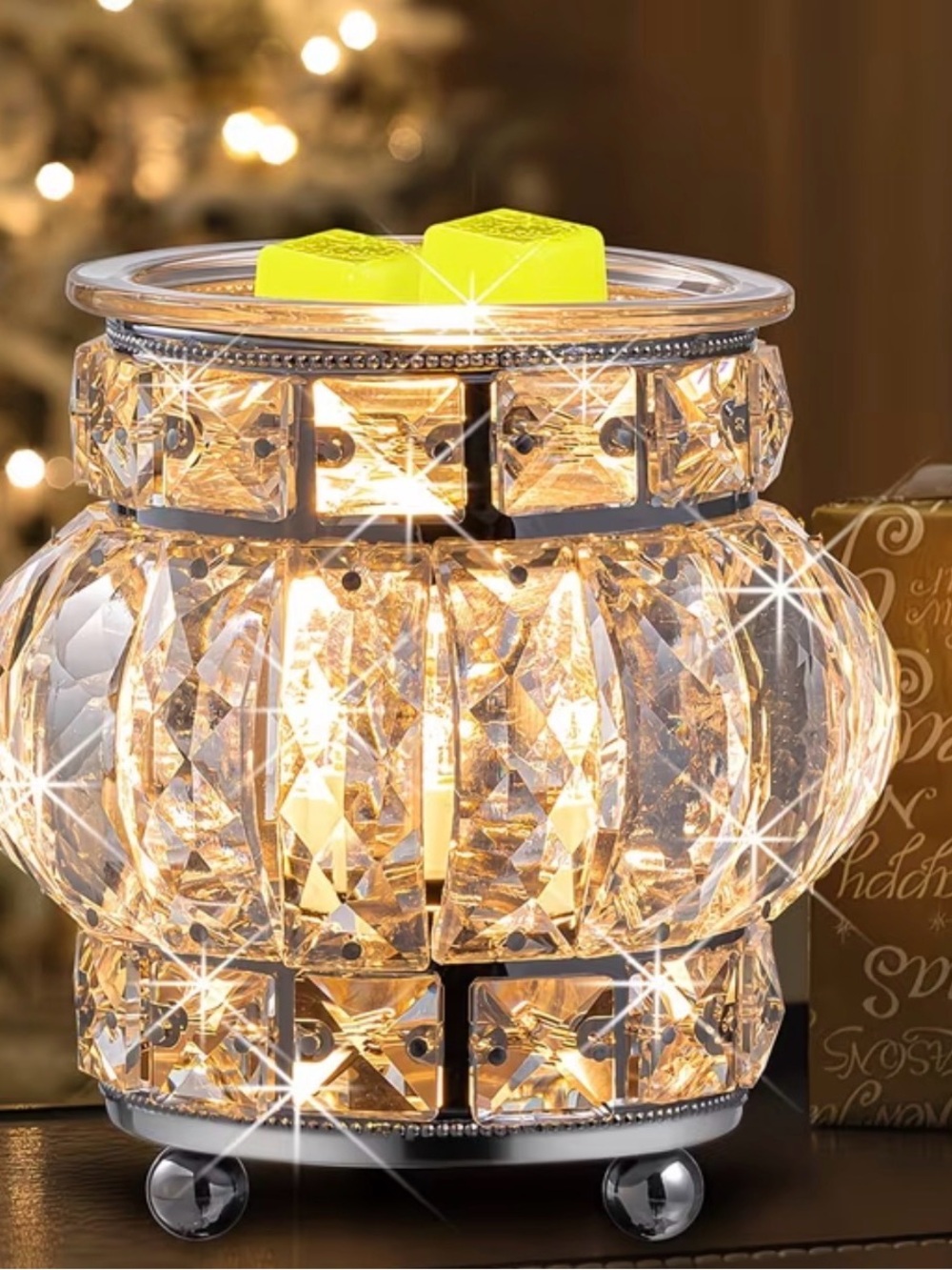 Crystal Accent Wax Warmer - Yellow by